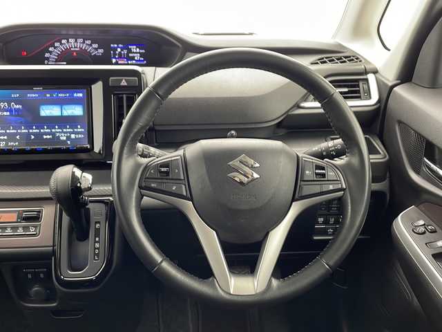 スズキ ソリオ バンディット HV MV 千葉県 2021(令3)年 2.9万km スピーディーブルーメタリック/ブラック2トーンルーフ ワンオーナー/純正ナビ【フルセグ/Bluetooth/USB入力/CD/DVD】/片側電動スライドドア/クリアランスソナー/アイドリングストップ/アダプティブクルーズコントロール/ＬＥＤヘッドライト/ヘッドアップディスプレイ/レーンキープアシスト/ＬＥＤフォグランプ/シートヒーター（D＋N）/革巻きステアリング/ステアリングスイッチ/後席サーキュレーター/後席ロールサンシェード/純正A１５インチAW/純正フロアマット/プッシュスタート