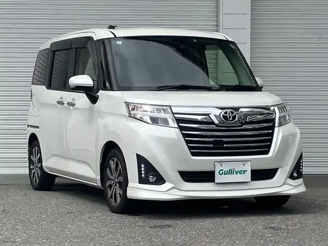 トヨタ ルーミー カスタムG－T 高知県 2017(平29)年 5.2万km パールホワイトⅢ 純正SDナビ/フルセグ/Bluetooth接続/両側パワースライドドア/ETC/バックカメラ/ドライブレコーダー/クルーズコントロール/純正アルミホイール/純正フロアマット/スマートキー/ワンオーナー/横滑り防止装置/レーンキープアシスト