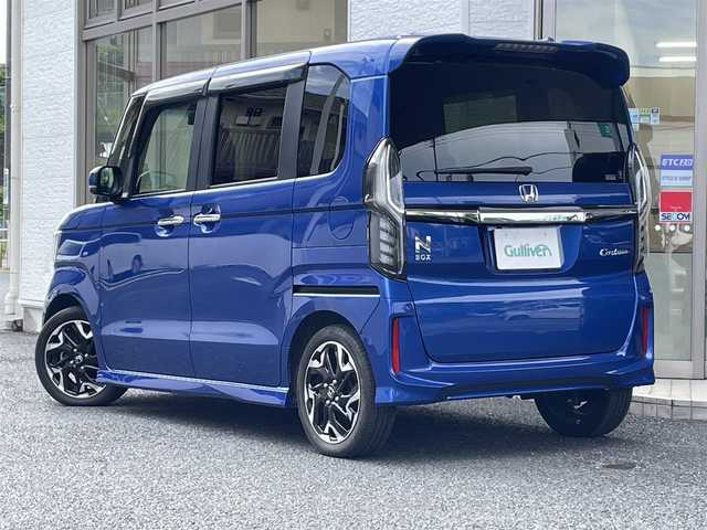 ホンダ Ｎ ＢＯＸ カスタム G L ターボ ホンダセンシング 神奈川県 2020(令2)年 1.6万km ブリリアントスポーティブルーメタリック2トーン 純正ナビ/バックカメラ/ETC/両側パワースライドドア/クルーズコントロール/パドルシフト/コーナーセンサー/ドライブレコーダー/ハーフレザー/前席シートヒーター/スマートキー/スペアキー×1/社外フロアマット/純正AW/取扱説明書/保証書