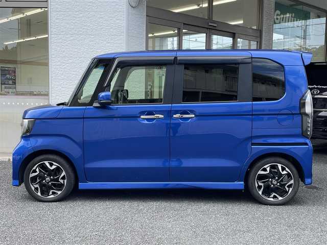 ホンダ Ｎ ＢＯＸ カスタム G L ターボ ホンダセンシング 神奈川県 2020(令2)年 1.6万km ブリリアントスポーティブルーメタリック2トーン 純正ナビ/バックカメラ/ETC/両側パワースライドドア/クルーズコントロール/パドルシフト/コーナーセンサー/ドライブレコーダー/ハーフレザー/前席シートヒーター/スマートキー/スペアキー×1/社外フロアマット/純正AW/取扱説明書/保証書