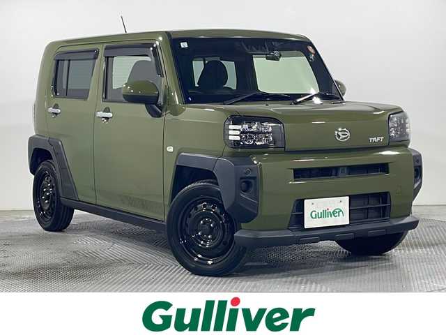 ダイハツ タフト X 広島県 2021(令3)年 4.1万km フォレストカーキメタリック ガラスルーフ/社外ナビ/バックカメラ/衝突軽減ブレーキ/レーンキープアシスト/オートハイビーム/誤発進抑制機能/コーナーセンサー/LEDヘッドランプ/純正15インチAW/ETC/ドライブレコーダー