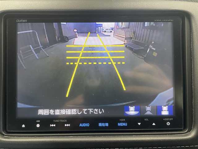 ホンダ ヴェゼル ハイブリッド X 富山県 2014(平26)年 6.2万km クリスタルブラックパール 4WD/プッシュスタート/スマートキー×２/純正8インチディーラーナナビ/　フルセグ・BT・CD・DVD/バックカメラ/クルコン/パドルシフト/運転席・助手席シートヒーター/ETC/純正アルミホイール積み込み(サマータイヤ)/ウインカーミラー/純正フロアマット