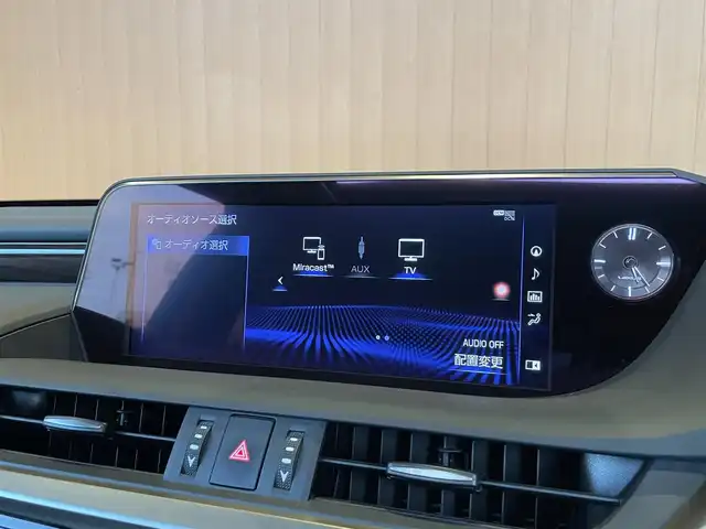 レクサス ＥＳ 300h バージョンL 愛知県 2019(令1)年 4.2万km ソニックチタニウム サンルーフ/TRDエアロ/・フロントアンダー サイド リア/三眼LEDヘッドライ/ 茶革シート/シートヒーター/シートベンチレーション/純正ナビ/フルセグTV/360度カメラ/Bluetooth/ACC/BSM/純正18インチアルミ/ETC
