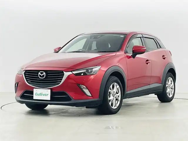 マツダ ＣＸ－３ XD 福島県 2016(平28)年 4.9万km ソウルレッドプレミアムメタリック 衝突被害軽減ブレーキ/・レーンキープアシスト/・ブラインドスポットモニター/純正ナビ/・フルセグTV/BT/CD/DVD/USB/・バックカメラ/・ETC/アイドリングストップ/クルーズコントロール/革巻きステアリング/・ステアリングリモコン/プッシュスタート/・スマートキー/・スペアキー/LEDヘッドライト/・オートライト/電動格納ウィンカーミラー/純正フロアマット/ドアバイザー