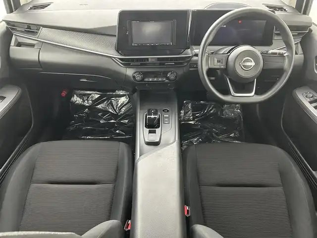 日産 ノート S 広島県 2021(令3)年 2.8万km ホワイト 禁煙車　社外ナビ（CN-B311B）　Bluetooth　ETC　エマージェンシーブレーキ　側方支援　クリアランスソナー　電動パーキングブレーキ　オートブレーキホールド　オートライト　オートマチックハイビーム　スマートキー