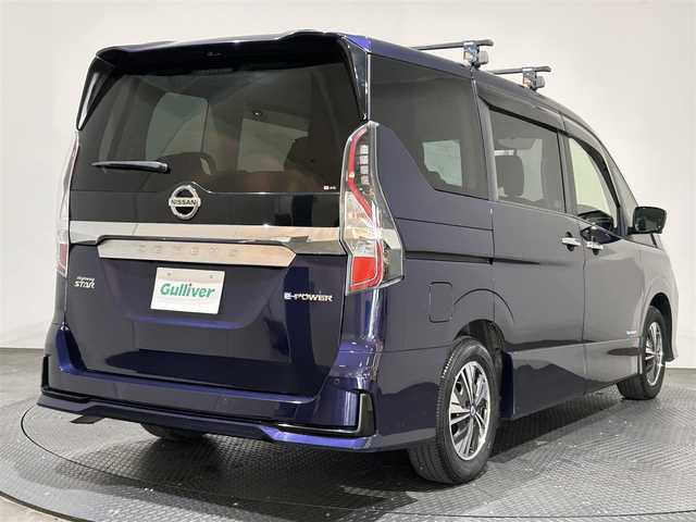 日産 セレナ e－パワー ハイウェイスター V 愛媛県 2022(令4)年 2.3万km アズライトブルー ・１０型ナビ（フルセグＴＶ・ＢＴ・ＣＤ・ＤＶＤ・ＦＭ・ＡＭ・ＳＤ）/・全方位カメラ　/・１１型後席液晶　/・前後ドラレコ　/・ＥＴＣ　/・プロパイロット　/・レーンキープアシスト　/・衝突軽減ブレーキ　/・レーダークルーズコントロール/・両側電動ドア/・デジタルインナーミラー