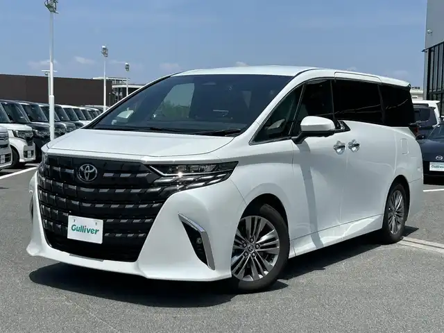 トヨタ アルファード Z 奈良県 2024(令6)年 1.3万km プラチナホワイトパールマイカ フルセグ純正ナビ　/ＨＤＭＩ　/フリップダウンモニター　/フリップダウンモニター用リモコン　/サンルーフ　/ＥＴＣ２．０　/置くだけ充電　/デジタルインナーミラー　/電動パーキングブレーキ　/ブレーキホールド/ブラインドスポットモニター/電動シェード