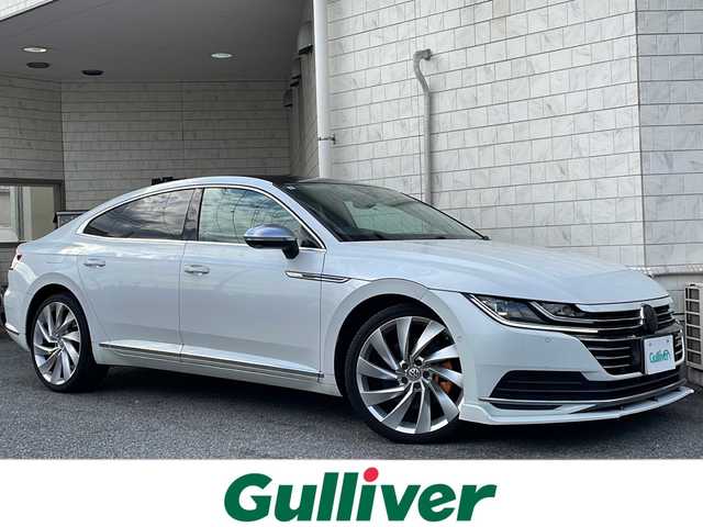 フォルクスワーゲン アルテオン TSI 4モーション エレガンス 神奈川県 2019(平31)年 3.6万km オリックスホワイトパールエフェクト サンルーフ/Dynaudioスピーカー/純正ナビ/（CD/DVD/FM/AM/SD/USB/AUX/BT/フルセグTV)/Android Auto/Apple Car Play/Mirror Link/全方位カメラ/前後ドライブレコーダー/ETC2.0/パドルシフト/アダプティブクルーズコントロール/純正ハンガー/電動リアゲート/電動パーキングブレーキ/ブラインドスポットモニター/前後コーナーセンサー/プリクラッシュ/レーンキープアシスト/D/N席パワーシート（D席メモリシート/全席シートヒーター/革シート/ステアリングヒーター/純正フロアマット/純正アルミホイール/ISOFIX/スペアキー×１/保証書/取扱説明書