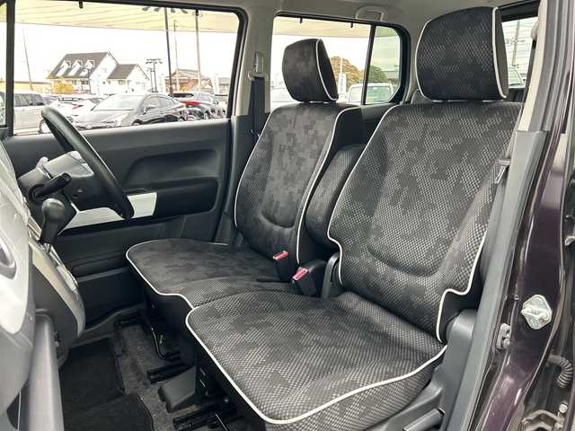 スズキ ハスラー G 岐阜県 2017(平29)年 10.9万km ムーンライトバイオレットパールメタリック/ホワイト2トーンルーフ 登録時走行距離：108789km/ナビ（CN-E300D）/バックカメラ/テレビ・CD・DVD・Bluetooth/ビルトインETC/スマートアシストII/・検知システム/・衝突警報機能/・衝突回避支援ブレーキ機能	/・車線逸脱警報機能	/・誤発進抑制機能(前方)/・誤発進抑制機能(後方)/・先行車発進お知らせ機能	/ベンチシート/シートヒーター/フロアマット/ドアバイザー/プッシュスタート/スマートキー