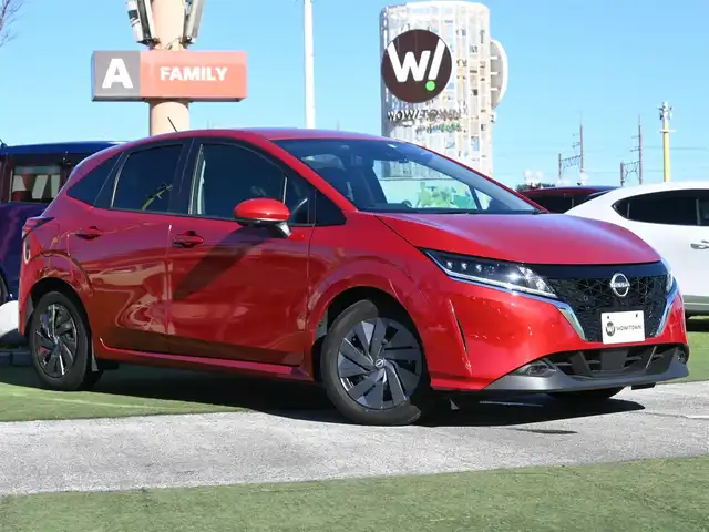 日産 ノート S 千葉県 2021(令3)年 6.3万km ガーネットレッド エマージェンシーブレーキ/インテリジェントルームミラー/純正コネクトナビ/地デジTV/【Bluetooth接続】/アラウンドビューモニター/ドライブレコーダー（DH5-D）/ステアリングスイッチ/ETC/LEDヘッドライト/フォグライト/ウインカーミラー/コーナーセンサー/サイド/カーテンエアバッグ/インテリジェントキー