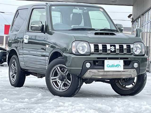 スズキ ジムニー ランドベンチャー 道北・旭川 2018(平30)年 3.1万km クールカーキPM /禁煙車//4WD//社外ナビ/CD/DVD/BT/フルセグ/USB/SD/MSV//ハーフレザーシート//運転席シートヒーター//ミラーヒーター//革巻きステアリング//ステアリングスイッチ//ドライブレコーダー//ETC//フォグランプ//ウィンカーミラー//リモコンキー//保証書//取説