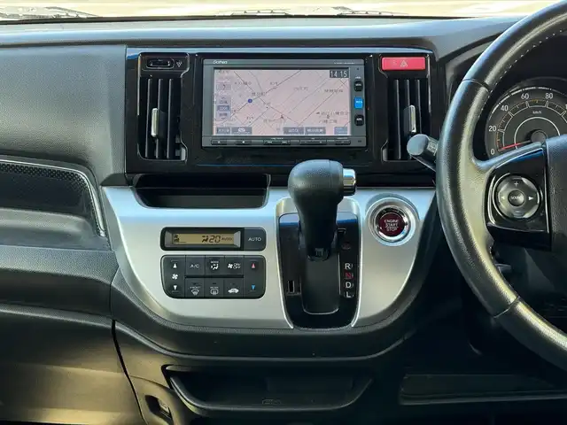 ホンダ Ｎ ＷＧＮ G スタイリッシュパッケージ 滋賀県 2015(平27)年 7.6万km パール ワンオーナー/純正ナビ/　地デジ Bluetooth SD CD  AM FM/バックカメラ/クルーズコントロール/純正ディスチャージヘッドランプ/純正フロアマット/純正ドアバイザー/純正14インチアルミホイル/革巻きステアリング/オートリトラミラー/ドアミラーウィンカー/スタイリッシュインテリア/プラズマクラスターオートエアコン/ハーフシェイド・フロントウィンドウ/IRカット/スマートキー×2/プッシュスタート/