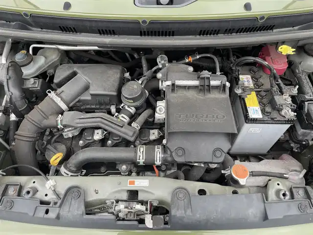 ダイハツ タフト G ターボ クロムベンチャー 滋賀県 2021(令3)年 2.7万km フォレストカーキメタリック ガソリン/4WD(F4)/CVT/ガラスルーフ/ディスプレイオーディオ/（FM/AM/ワンセグ/USB/Apple car play/Bluetooth）/レーンキープ/D/N席シートヒーター/電子パーキングアシスト/電動ブレーキホールド/ETC/ドライブレコーダー（前後）/プリクッラッシュ/横滑り防止/クルーズコントロール/オートライト/オートハイビーム/LEDヘッドライト/革巻きステアリング/電動ミラー/アイドリングストップ/冬用タイヤ積込み