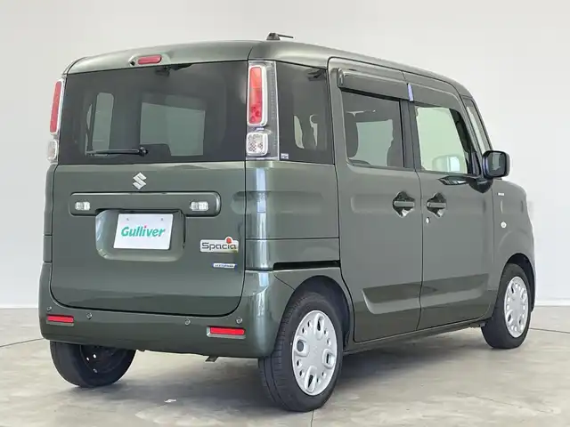 スズキ スペーシア HYBRID G 新潟県 2021(令3)年 6.1万km クールカーキPM ワンオーナー/社外メモリーナビ/CD/DVD/SD/BT/フルセグTV/デュアルカメラブレーキサポート/リアコーナーセンサー/アイドリングストップ/バックカメラ/オートライト/プッシュスタート/ドアバイザー/フロアマット