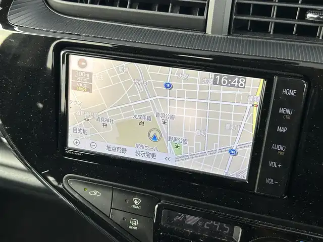 トヨタ アクア S スタイルブラック 愛知県 2021(令3)年 4.3万km ダークブルーマイカ トヨタセーフティセンス/　・衝突被害軽減ブレーキ/　・レーンキープアシスト/　・クリアランスソナー/純正ＳＤナビ/　（ＢＴ／フルセグＴＶ／ＣＤ／ＤＶＤ）/パノラミックビューモニター/ビルトインＥＴＣ/前後コーナーセンサー/スマートキー/純正ＬＥＤライト/オートマチックハイビーム/オートライト