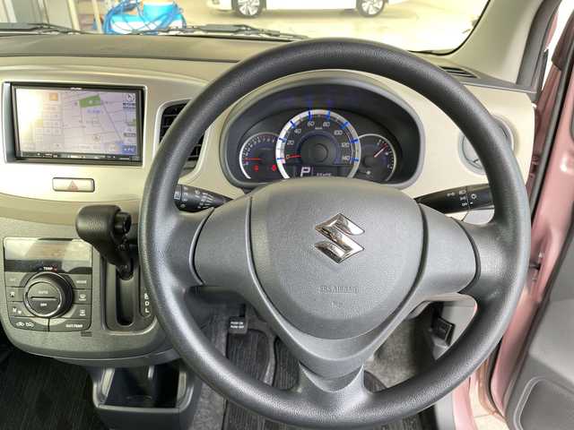 スズキ ワゴンＲ FX 愛知県 2013(平25)年 6.6万km イノセントピンクパールメタリック SDナビ/ワンセグ/CD/ドライブレコーダー/ETC/ドアバイザー/電動格納ミラー/アイドリングストップ/リモコンキー