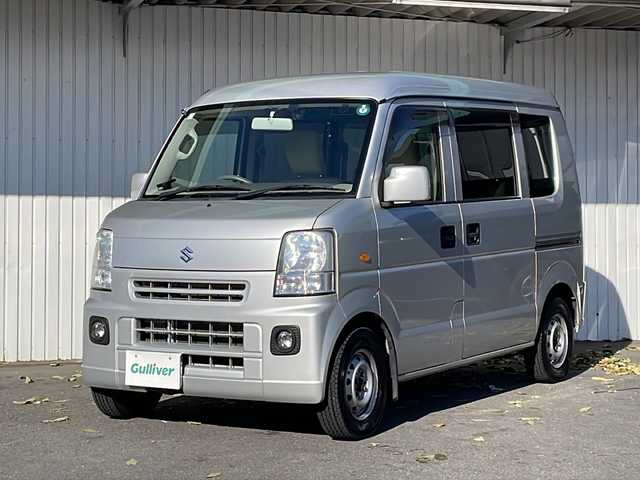 スズキ エブリイ ジョイン ターボ 長野県 2014(平26)年 4.3万km シルキーシルバーメタリック ４ＷＤ/メモリナビ/バックカメラ/ＥＴＣ/ホイール付タイヤ積込/パワステ/パワーウィンドウ/シートカバー/キーレス/取説/スペアキー