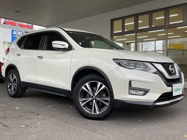 日産 エクストレイル 20Xi 岐阜県 2019(令1)年 11.3万km ブリリアントホワイトパール /純正SDナビ/(FM/AM/フルセグTV/CD/DVD/BT/SD/iPod/USB)/(インテリジェント　FCW)/(インテリジェント　DA)/(後側方車両検知警報)/(後退時車両検知警報)/(プロパイロット)/(インテリジェント　ライドコントロール)/(インテリジェント　トレースコントロール)/(ヒーター付きドアミラー)/(フロント＆バックソナー)/(オートブレーキホールド)/(ステアリングスイッチ)/(クルーズコントロール)/(ヒルスタートアシスト)/(SRSカーテンエアバッグ)/(インテリジェント　アラウンドビューモニター)/(デジタルインナーミラー)/(パワーバックドア)/(ステアリングスイッチ)/(17インチアルミホイール)/(ETC)