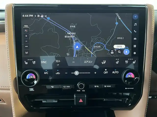 トヨタ ヴェルファイア ハイブリット エグゼクティブ ラウンジ 高知県 2025(令7)年 0.1千km ブラック 純正ナビ/Bluetooth接続/ETC/ドライブレコーダー/クルーズコントロール/全方位カメラ/フルセグテレビ/後席用モニター/WAC/ユニバーサルステップ（メーカーオプション）/サンセットブラウン（メーカーオプション）/両側パワースライドドア/オットマン/電動リアゲート/純正19インチアルミホイール/コーナーセンサー/横滑り防止装置/盗難防止装置/衝突被害軽減システム/LEDヘッドライト