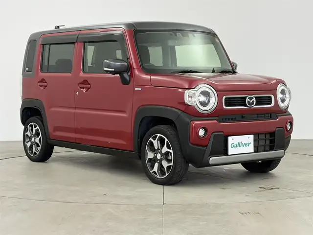 マツダ フレア クロスオーバー ハイブリッドXT 愛知県 2020(令2)年 3.9万km 赤 純正ナビ（フルセグ、CD、DVD、Bluetooth）/ETC/全方位カメラ/ACC/シートヒーター（D+N)/衝突軽減ブレーキ/レーンキープアシスト/オートハイビーム/LEDヘッドライト/パドルシフト/スマートキー/純正15インチAW/純正フロアマット/フォグライト/Pスタート