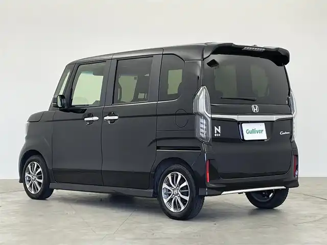 ホンダ Ｎ ＢＯＸ カスタム L 群馬県 2023(令5)年 1.6万km クリスタルブラックパール 純正７インチナビ　レーダークルーズコントロール　レーンキープアシスト　バックカメラ　衝突軽減ブレーキ　コーナーセンサー　シートヒーター　純正アルミホイール１４インチ　ＬＥＤヘッドライト　オートライト