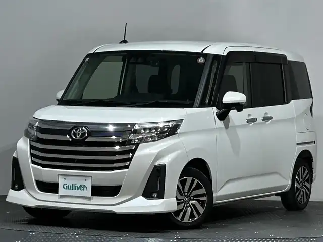 トヨタ ルーミー カスタムG 愛媛県 2020(令2)年 3.3万km パールホワイトⅢ ・ナビ（フルセグＴＶ・ＢＴ・ＦＭＡＭ・ＣＤＤＶＤ・ＳＤ）/・全方位カメラ　/・１２．１型後席モニター　/・ＥＴＣ　/・前後ドラレコ　/・レーダークルーズコントロール　/・ＵＳＢ充電　/・両側電動ドア　/・衝突軽減ブレーキ/・前後コーナーセンサー/・テレビキャンセラー