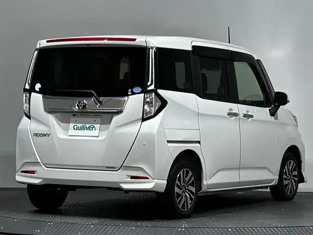 トヨタ ルーミー カスタムG 愛媛県 2020(令2)年 3.3万km パールホワイトⅢ ・ナビ（フルセグＴＶ・ＢＴ・ＦＭＡＭ・ＣＤＤＶＤ・ＳＤ）/・全方位カメラ　/・１２．１型後席モニター　/・ＥＴＣ　/・前後ドラレコ　/・レーダークルーズコントロール　/・ＵＳＢ充電　/・両側電動ドア　/・衝突軽減ブレーキ/・前後コーナーセンサー/・テレビキャンセラー