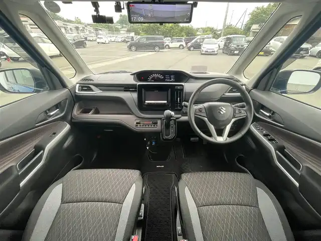 スズキ ソリオ バンディット HV MV 愛媛県 2022(令4)年 3万km スピーディーブルーM 左側パワースライドドア/社外ナビ(CD/DVD)/後席モニター/ミラー型前後ドライブレコーダー/レーダークルーズコントロール/アイドリングストップ/レーンキープアシスト/コーナーセンサー/LEDヘッドライト/オートライト/フォグランプ/純正フロアマット/純正ドアバイザー/純正アルミホイール/デュアルカメラブレーキサポート/横滑り防止装置/スマートキー/プッシュスタート/ABS