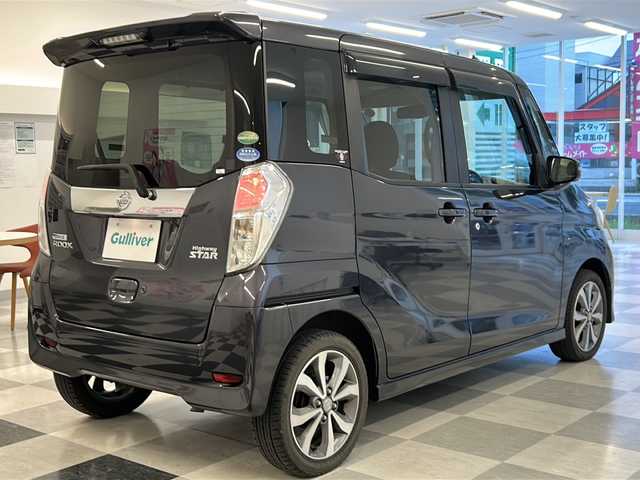 日産 デイズ ルークス ハイウェイスターターボ 岐阜県 2016(平28)年 6.2万km プレミアムパープルP 純正ナビ/フルセグTV/アラウンドビューモニター/エマージェンシーブレーキ/HIDヘッドライト/両側パワースライドドア/スマートキー/プッシュスタート/アイドリングストップ/シートバックテーブル/ETC