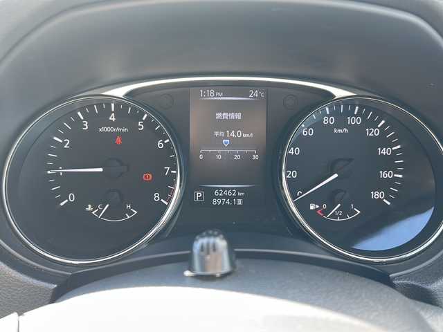 日産 エクストレイル 20X 岐阜県 2014(平26)年 6.2万km ブリリアントホワイトパール 【登録時走行距離：62462km】/禁煙車/純正ナビ/フルセグTV/バックカメラ/レザーシート/前席シートヒーター/プッシュスタート/スマートキー/LEDヘッドライト/オートライト/ドアバイザー/ルーフレール/ウィンカーミラー/Bluetooth/社外アルミホイール/オートエアコン/USB入力端子/純正フロアマット