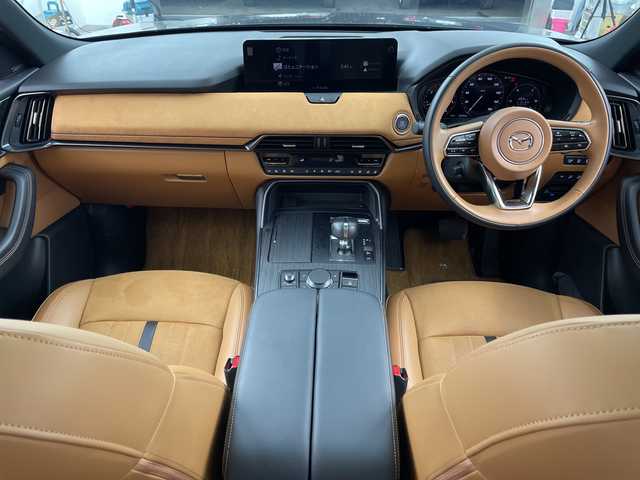 マツダ ＣＸ－６０ XD HV プレミアムスポーツ 兵庫県 2022(令4)年 4.3万km マシーングレープレミアムM ・ワンオーナー車/・純正ナビ&BT&スマホ連携&HDMI&USB/・BOSEサウンド/・パノラマサンルーフ/・全方位カメラ/・前後ドライブレコーダー/・スマートキー/・デジタルインナーミラー/・革シート（茶）/・全席シートヒーター/・前席ベンチレーション/・前席パワーシート/・ワイヤレス充電/・ビルトインETC/・パワーバックドア/・アイドリングストップ/・ステアリングヒーター/・シートメモリー機能/・スマートブレーキアシスト/・レーンキープアシスト/・ディスタンス＆スピードアラート/・AT誤発進抑制制御/・スマートブレーキサポート/・緊急時車線維持支援/・前側方接近車両検知/・後側方接近車両検知/・車線逸脱警報システム/・クリアランスソナー/・ブラインドスポットモニター/・レーダークルーズコントロール/・オートマチックハイビーム