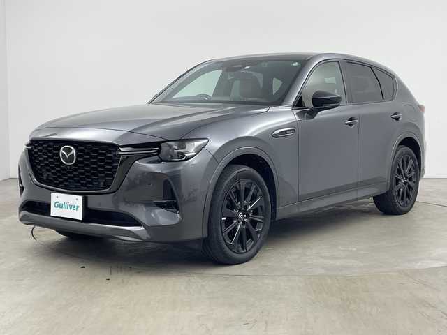 マツダ ＣＸ－６０ XD HV プレミアムスポーツ 兵庫県 2022(令4)年 4.3万km マシーングレープレミアムM ・ワンオーナー車/・純正ナビ&BT&スマホ連携&HDMI&USB/・BOSEサウンド/・パノラマサンルーフ/・全方位カメラ/・前後ドライブレコーダー/・スマートキー/・デジタルインナーミラー/・革シート（茶）/・全席シートヒーター/・前席ベンチレーション/・前席パワーシート/・ワイヤレス充電/・ビルトインETC/・パワーバックドア/・アイドリングストップ/・ステアリングヒーター/・シートメモリー機能/・スマートブレーキアシスト/・レーンキープアシスト/・ディスタンス＆スピードアラート/・AT誤発進抑制制御/・スマートブレーキサポート/・緊急時車線維持支援/・前側方接近車両検知/・後側方接近車両検知/・車線逸脱警報システム/・クリアランスソナー/・ブラインドスポットモニター/・レーダークルーズコントロール/・オートマチックハイビーム