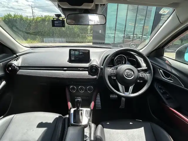 マツダ ＣＸ－３ XD ツーリング 富山県 2015(平27)年 9.7万km セラミックM ワンオーナー/純正ナビ/Bluetooth/CD/DVD/フルセグTV/4WD/スタッドレスタイヤ/パドルシフト/シートヒーター/ドライブレコーダー/バックカメラ/ウィンカーミラー/ハーフレザーシート/ETC/ABS/クルーズコントロール(追従走行 有)/横滑り防止装置/コーナーセンサー/レーンキープアシスト/盗難防止装置/オートマチックハイビーム/スペアキー 1本