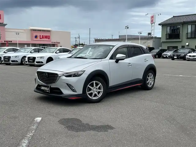 マツダ ＣＸ－３ XD ツーリング 富山県 2015(平27)年 9.7万km セラミックM ワンオーナー/純正ナビ/Bluetooth/CD/DVD/フルセグTV/4WD/スタッドレスタイヤ/パドルシフト/シートヒーター/ドライブレコーダー/バックカメラ/ウィンカーミラー/ハーフレザーシート/ETC/ABS/クルーズコントロール(追従走行 有)/横滑り防止装置/コーナーセンサー/レーンキープアシスト/盗難防止装置/オートマチックハイビーム/スペアキー 1本