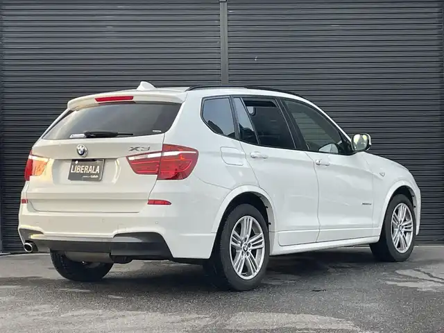 ＢＭＷ Ｘ３ xDrive20d Mスポーツ 山梨県 2014(平26)年 6.9万km アルピンホワイトⅢ 当店買取車/黒半革シート/純正HDDナビ/クルコン/オートライト/ＨＩＤヘッドライト/フルセグＴＶ/バックカメラ/コーナーセンサー/電動リアゲート/純正18インチAW/衝突軽減ブレーキ/保証書/スペアキー