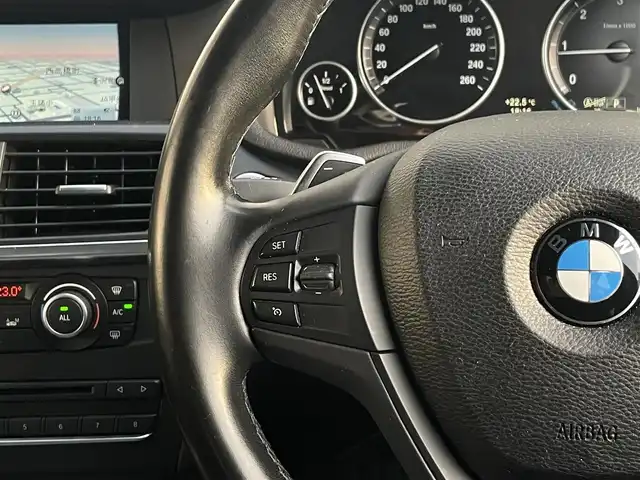 ＢＭＷ Ｘ３ xDrive20d Mスポーツ 山梨県 2014(平26)年 6.9万km アルピンホワイトⅢ 当店買取車/黒半革シート/純正HDDナビ/クルコン/オートライト/ＨＩＤヘッドライト/フルセグＴＶ/バックカメラ/コーナーセンサー/電動リアゲート/純正18インチAW/衝突軽減ブレーキ/保証書/スペアキー