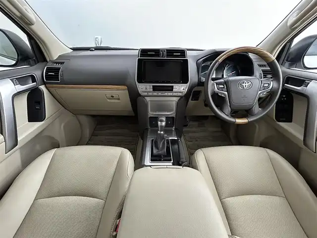 トヨタ ランドクルーザー プラド TX Lパッケージ 道央・札幌 2023(令5)年 2万km ホワイトパールクリスタルシャイン サンルーフ/モデリスタエアロ（前/後下）/ベージュレザーシート/ルーフレール/純正19インチAW/純正9インチSDナビ/（Bluetooth/フルセグTV)/プリクラッシュセーフティ/レーダークルーズコントロール/踏み間違い防止/オートハイビーム/ＬＥＤヘッドライト（Auto付）/LEDフォグランプ/ビルトインＥＴＣ/バックカメラ/シートヒーター（D/N）/エアシート（D/N）/パワーシート（D/N）/コンビハンドル/ISOFIX/ステアリングスイッチ/チルトステアリング/シートリフター/ウインカーミラー