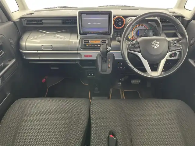 スズキ スペーシア ギア HYBRID XZターボ 愛知県 2020(令2)年 4.2万km フェニックスレッドパール/ガンメタリック2トーンルーフ 純正８型ナビ　ＨＵＤ　全方位カメラ　デュアルセンサーブレーキ　禁煙車　フルＴＶ　ＤＶＤ　クルコン　両側パワスラ　ＥＴＣ　ドラレコ　パーキングセンサー　パドルシフト　車線逸脱　衝突軽減　コーナーセンサー　