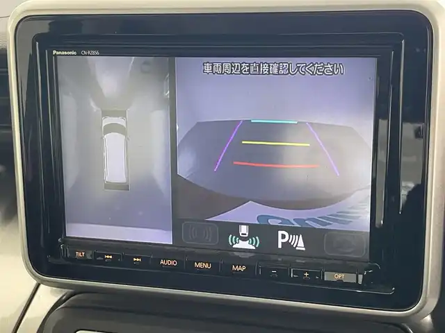 スズキ スペーシア ギア HYBRID XZターボ 愛知県 2020(令2)年 4.2万km フェニックスレッドパール/ガンメタリック2トーンルーフ 純正８型ナビ　ＨＵＤ　全方位カメラ　デュアルセンサーブレーキ　禁煙車　フルＴＶ　ＤＶＤ　クルコン　両側パワスラ　ＥＴＣ　ドラレコ　パーキングセンサー　パドルシフト　車線逸脱　衝突軽減　コーナーセンサー　
