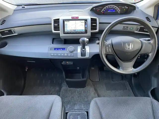 ホンダ フリード G ジャストセレクション 大阪府 2015(平27)年 4.7万km コバルトブルーパール 純正インターナビ(VXM-152VFi)/CD/DVD/SD/USB/TV/バックカメラ/パワースライドドア/純正フロアマット/ドアバイザー/キセノンライト/オートライト/電格ミラー/スペアキー/ETC