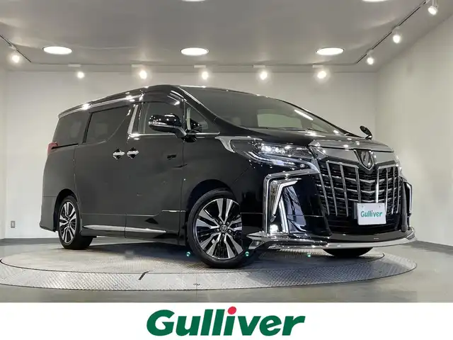 トヨタ アルファード S Cパッケージ 愛知県 2021(令3)年 4.5万km ブラック 純正９インチディスプレイオーディオ/サンルーフ/モデリスタエアロ/フリップダウンモニター/衝突軽減ブレーキ/レーンキープアシスト/クリアランスソナー/先行車発進告知/両側パワースライドドア/パワーバックドア/レーダークルーズコントロール/三眼ＬＥＤヘッドライト/シートヒーター/エアシート/シートメモリー/ハンドルヒーター/ドライブレコーダー/ビルトインETC2.0/純正フロアマット