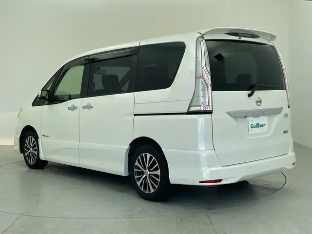 日産 セレナ HWS S HV Vセレ +SeftyⅡ 愛知県 2016(平28)年 6.7万km ブリリアントホワイトパール 純正ナビ/・Bluetooth/・CD/DVD/・フルセグテレビ/・SD音楽録音/アラウンドビューモニター/純正フリップダウンモニター/両側パワースライドドア/衝突軽減ブレーキ/レーンキープアシスト/前後コーナーセンサー/レーダークルーズコントロール/前後ドライブレコーダー/ETC/LEDヘッドライト