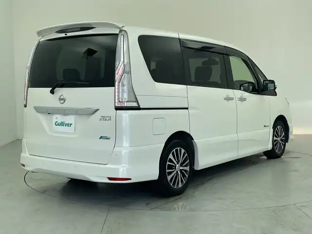 日産 セレナ HWS S HV Vセレ +SeftyⅡ 愛知県 2016(平28)年 6.7万km ブリリアントホワイトパール 純正ナビ/・Bluetooth/・CD/DVD/・フルセグテレビ/・SD音楽録音/アラウンドビューモニター/純正フリップダウンモニター/両側パワースライドドア/衝突軽減ブレーキ/レーンキープアシスト/前後コーナーセンサー/レーダークルーズコントロール/前後ドライブレコーダー/ETC/LEDヘッドライト