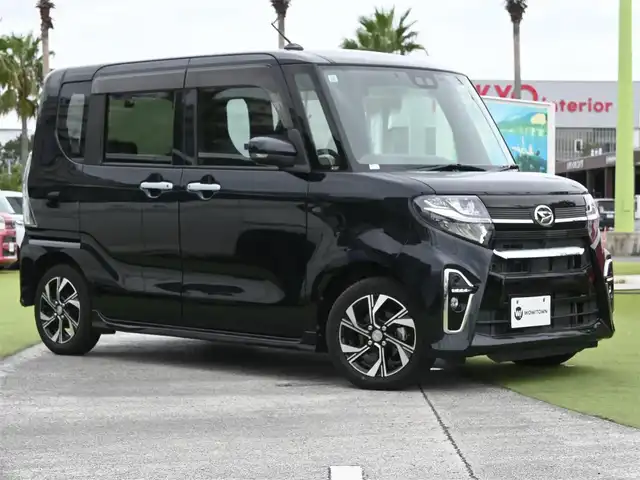 ダイハツ タント カスタム X 千葉県 2019(令1)年 2.3万km パールブラック スマートアシストIII/エコアイドル/両側パワースライドドア/ハーフレザーシート/社外メモリーナビ/地デジTV/【BD/DVD/CD再生機能　Bluetooth接続】/バックカメラ/ドライブレコーダー（前後撮影）/ETC/LEDヘッドライト/フォグライト/ウインカーミラー/コーナーセンサー/純正14インチアルミホイル/サイド/カーテンエアバッグ/キーフリーシステム