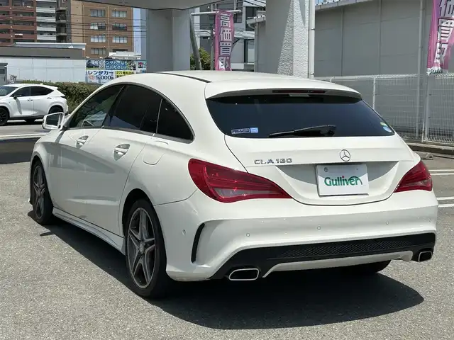 メルセデス・ベンツ ＣＬＡ１８０ Sブレイク　スポーツ 福岡県 2015(平27)年 1.4万km 白 ワンオーナー/禁煙車/純正ディーラーナビ/（Bluetooth・フルセグ・DVD・CD）/クルーズコントロール/パドルシフト/アイドリングストップ/クリアランスソナー/前席シートヒーター/ハーフレザーシート/運転席パワーシート/メモリシート/純正アルミホイール/純正フロアマット/電動パーキングブレーキ/プッシュスタート/ETC/ウィンカーミラー/保証書/取扱説明書/スペアキー×１