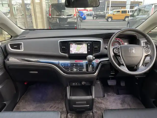 ホンダ オデッセイ アブソルート 三重県 2014(平26)年 10.7万km プレミアムヴィーナスブラックP (株)IDOMが運営する【じしゃロン四日市店】の自社ローン専用車両になります。こちらは現金またはオートローンご利用時の価格です。自社ローンご希望の方は別途その旨お申付け下さい/純正HDDナビ（CD/DVD/BT/AM/FM）/フルセグTV/両側パワースライドドア/ETC/全方位カメラ/エンジンスタートボタン/スマートキー/パドルシフト/LEDヘッドライト
