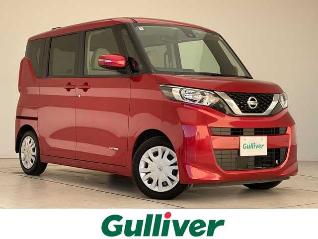 日産 ルークス X 愛知県 2022(令4)年 2.5万km スパークリングレッドM 純正ディズプレイオーディオ　ナビ機能なし/Bluetooth/ドライブレコーダー/全方位カメラ/片側パワースライド/バックカメラ/スマートキー/プッシュスタート/純正フロアマット