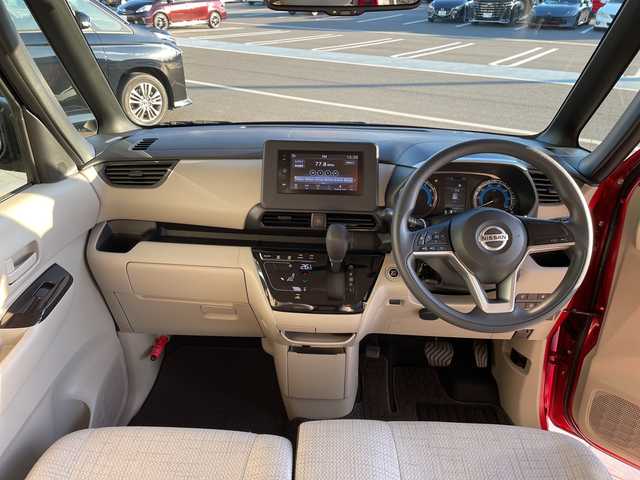 日産 ルークス X 愛知県 2022(令4)年 2.5万km スパークリングレッドM 純正ディズプレイオーディオ　ナビ機能なし/Bluetooth/ドライブレコーダー/全方位カメラ/片側パワースライド/バックカメラ/スマートキー/プッシュスタート/純正フロアマット