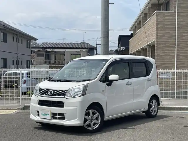 ダイハツ ムーヴ L SAⅡ 福島県 2017(平29)年 10.2万km ホワイト ・社外メモリーナビ/・CD/DVD/SD/・社外14インチAW/・スマートアシスト２/・アイドリングストップ/・ドアバイザー/・フロアマット/・キーレス/・ETC