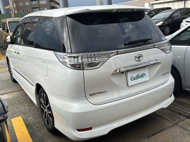 トヨタ エスティマ アエラス プレミアムエディション 広島県 2013(平25)年 8.7万km ホワイトパールクリスタルシャイン